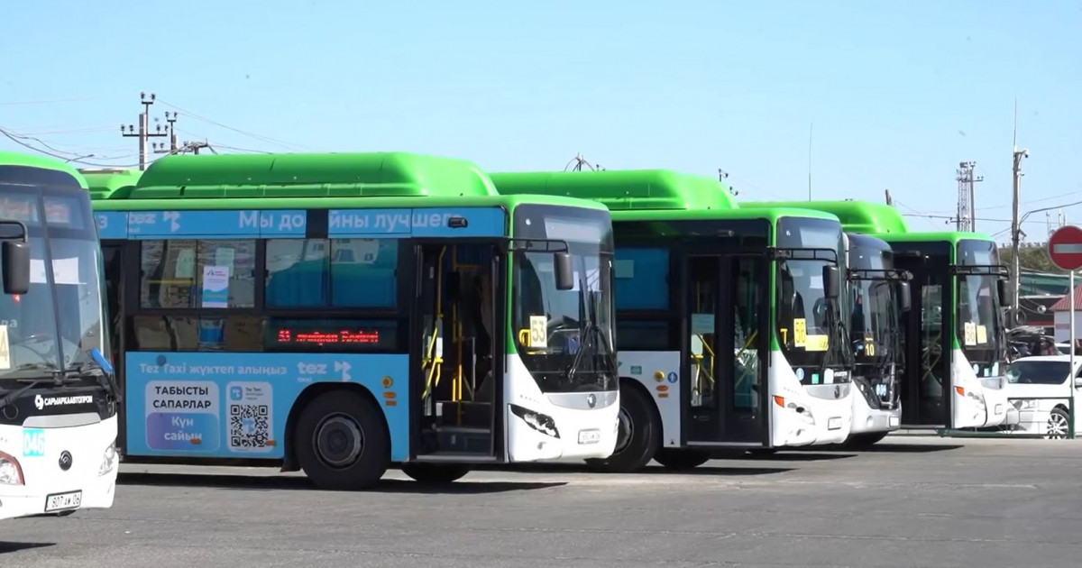 Атырауда автобустар тегін қызмет көрсетіп жатыр