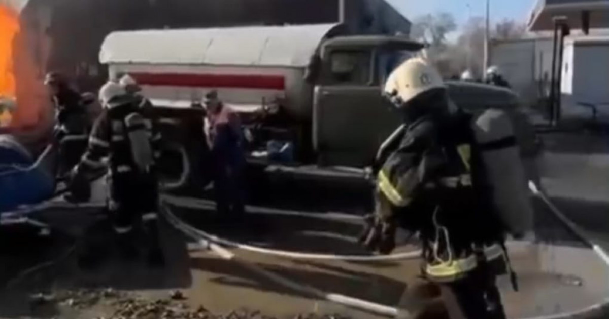 Павлодарда жанармай құю бекеті өртенді