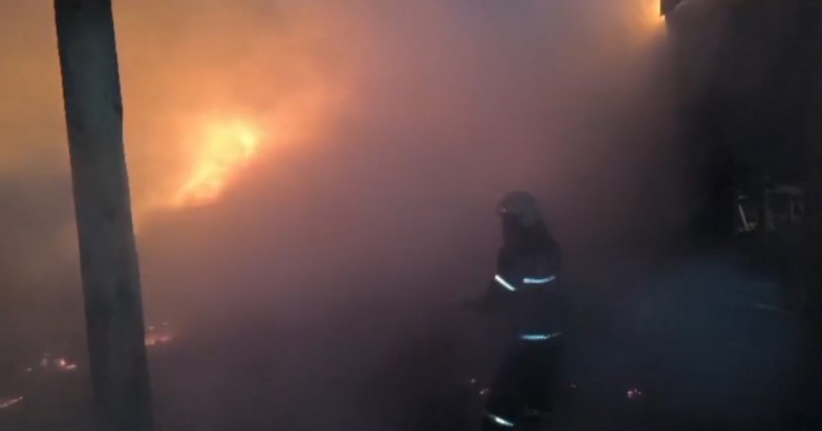 Түркістан облысы Біркөлік ауылында 15 тоннаға жуық шөп өртенді