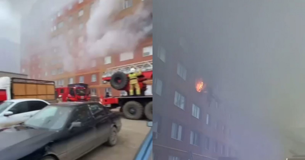 Ақсай қаласы: Көпқабатты үйдегі өрттен зардап шеккен үш адамның жағдайы ауыр