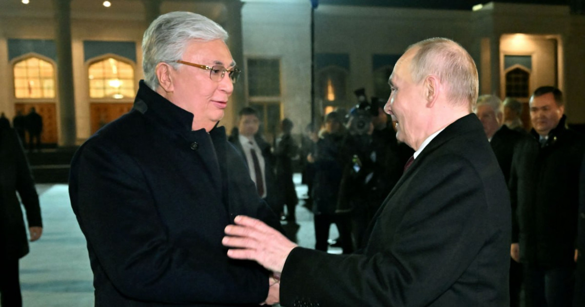 Қасым-Жомарт Тоқаев Владимир Путинді елорда әуежайынан шығарып салды