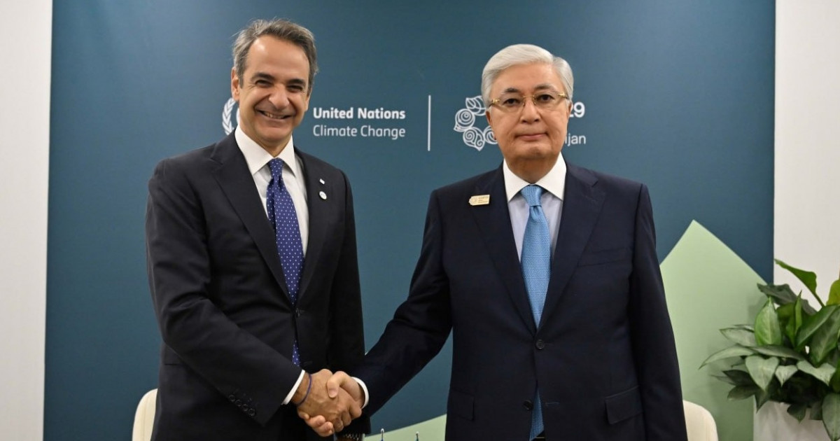 Тоқаев Грекия премьер-министрі Кириакос Мицотакиспен кездесті