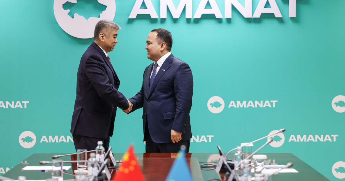 «AMANAT» партиясы Қазақстан-Қытай қарым-қатынасын дамытуға мүдделі