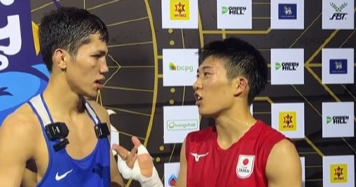 «Сіз Олимпиада чемпионы болады деп сенемін»: Санжар Тәшкенбай мен қарсыласының әңгімесі жанкүйерді тәнті етті