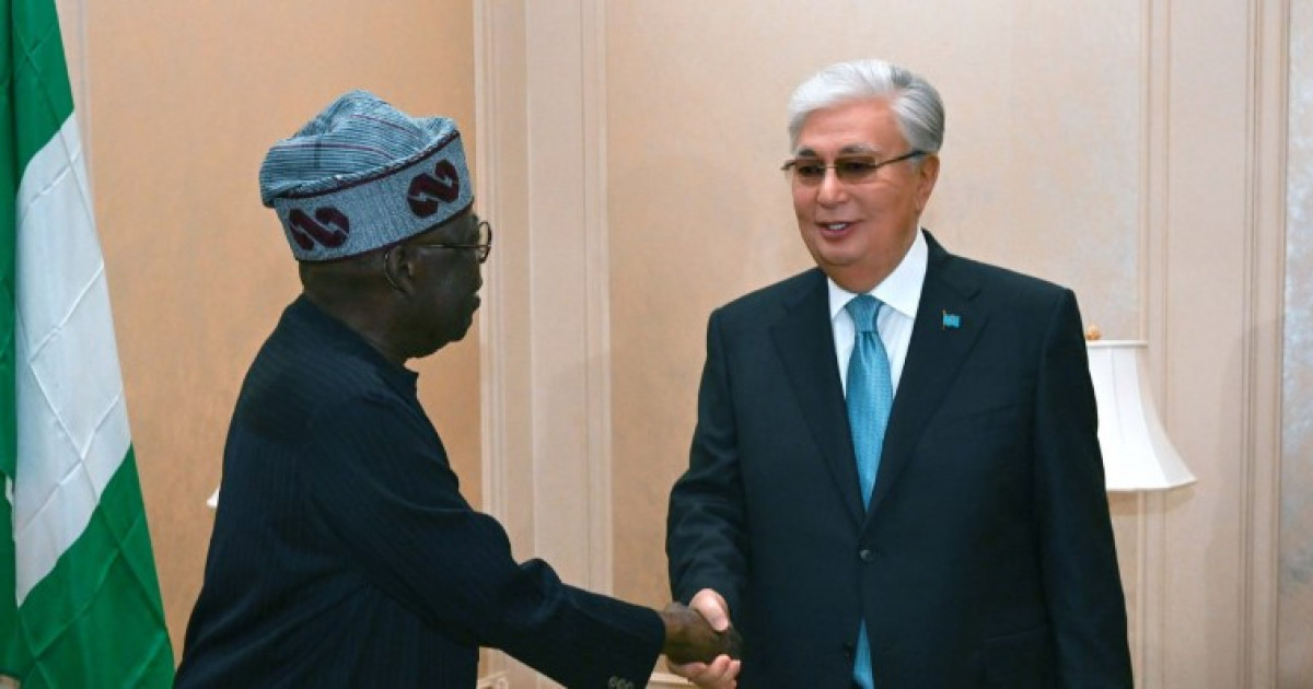 Мемлекет басшысы Нигерия президенті Бола Ахмет Тинубумен кездесті