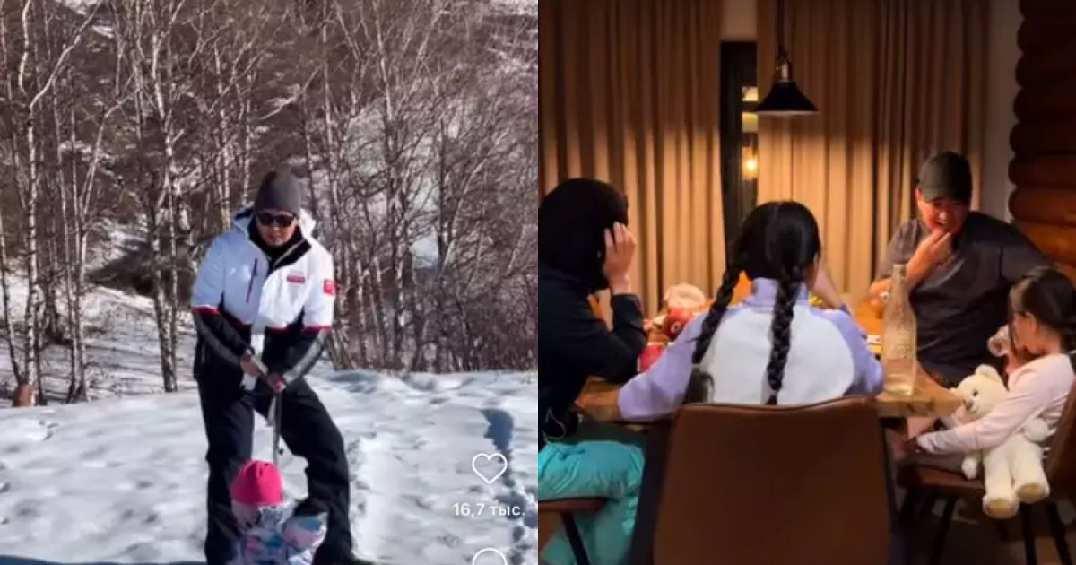 Актер Отарғалиев отбасын көрсетті