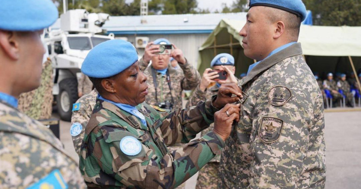 «Бейбітшілік үшін күрес»: Қазақстан сарбаздары БҰҰ-ның марапатын алды