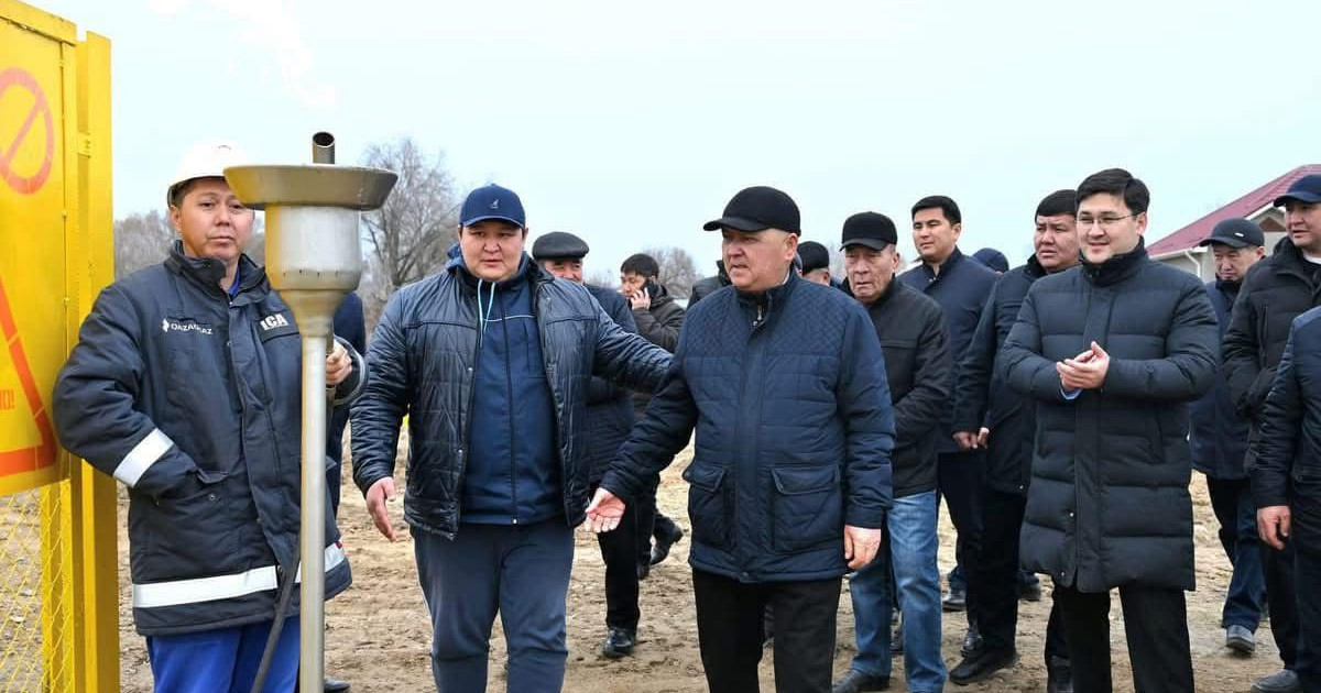 Түркістан облысы Жетісай ауданында екі ауылға газ тартылды