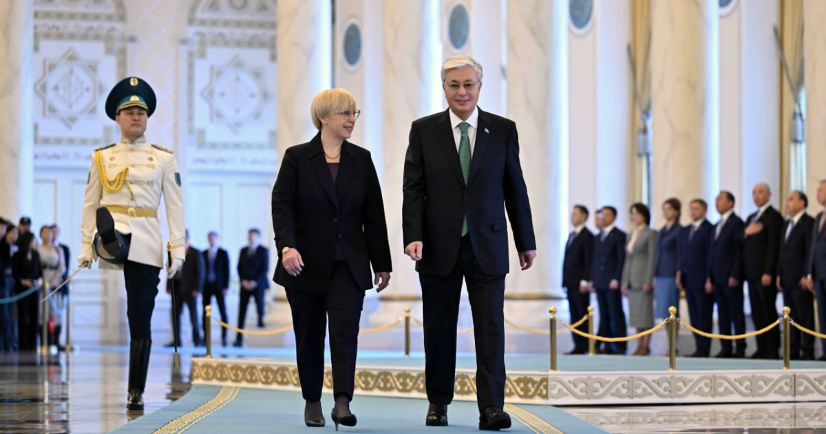 Қасым-Жомарт Тоқаев Словения президенті Наташа Пирц-Мусарды Ақордада қарсы алды