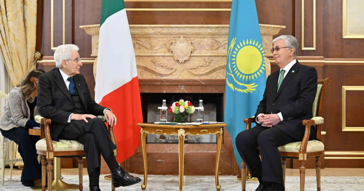 Мемлекет басшысы Италия президенті Серджо Маттарелламен кездесті