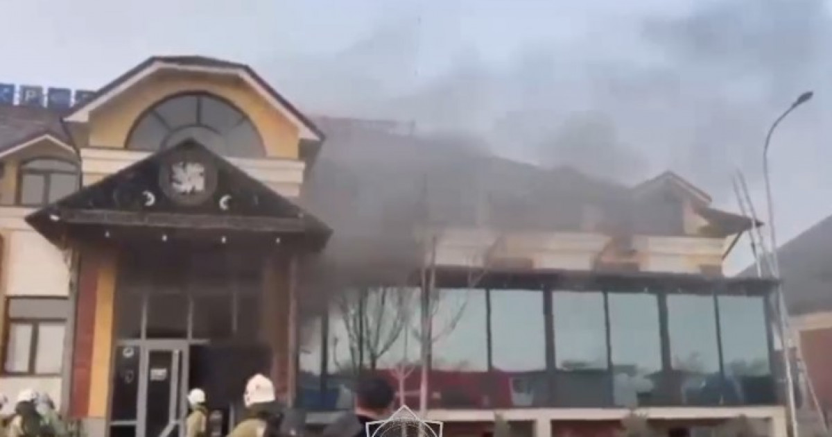 Шымкентте кафе өртенді