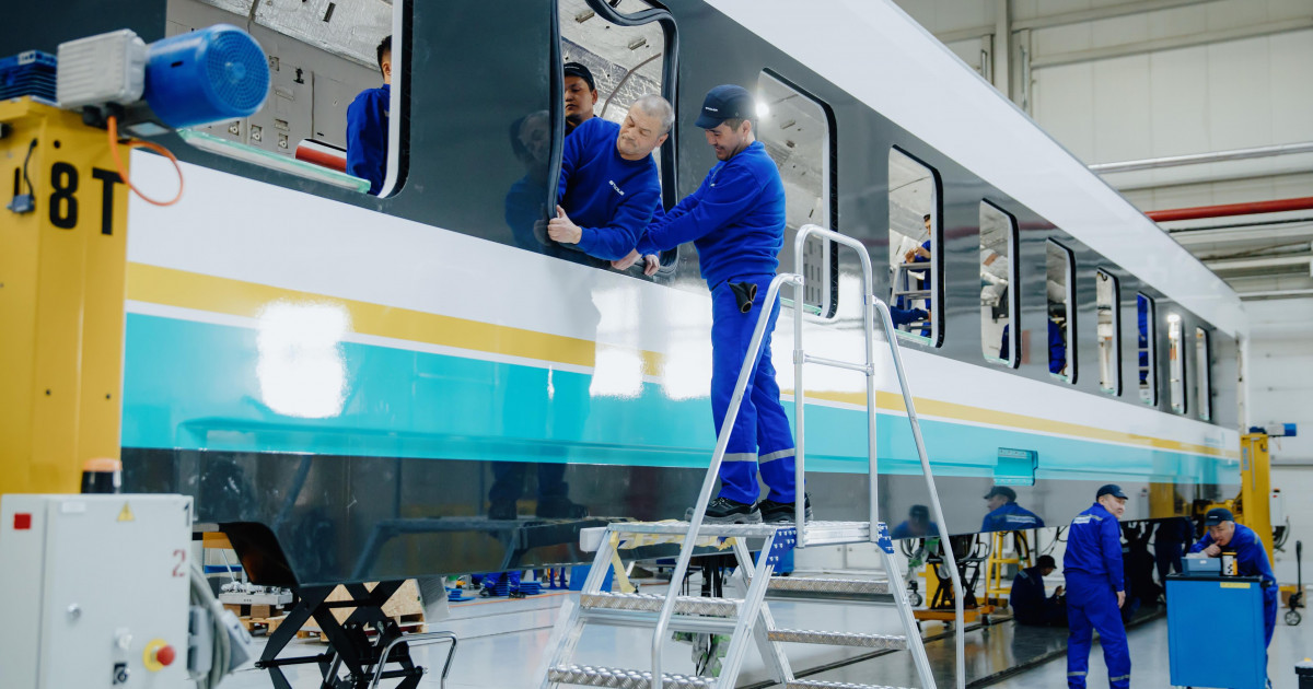 Елімізде ерекше заманауи вагондар өндірісі іске қосылды