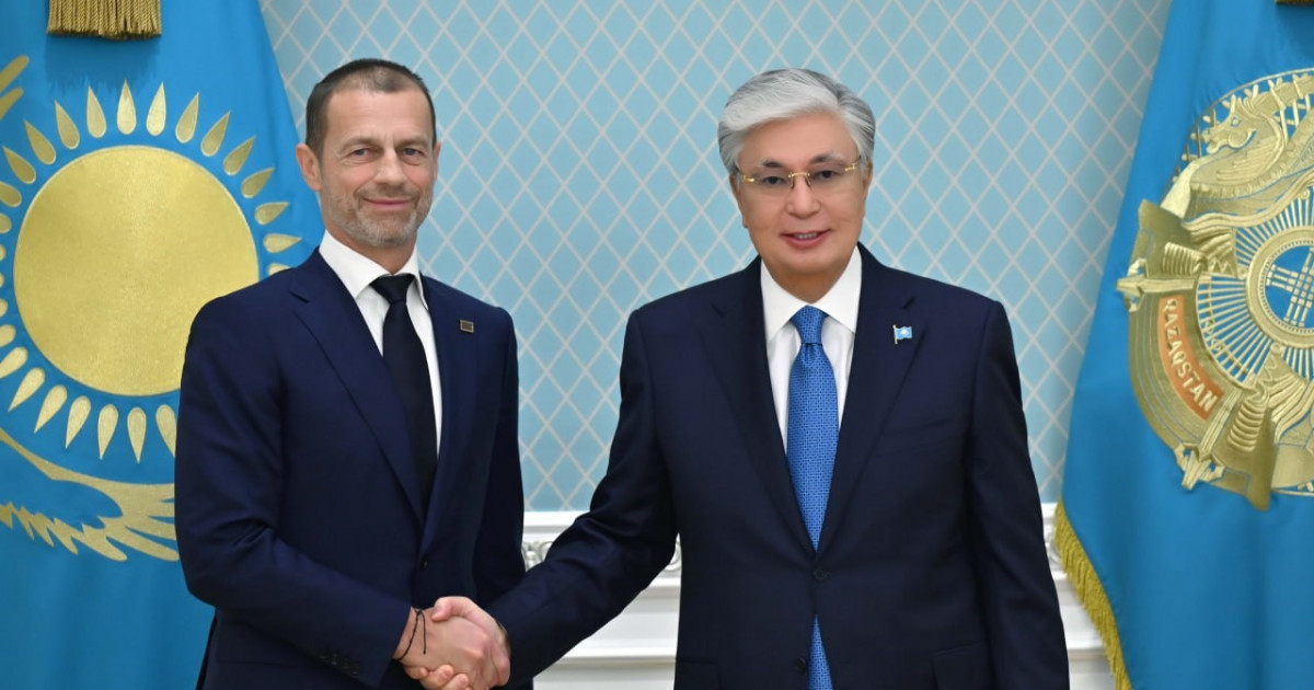 Қасым-Жомарт Тоқаев UEFA президенті Александер Чеферинді қабылдады