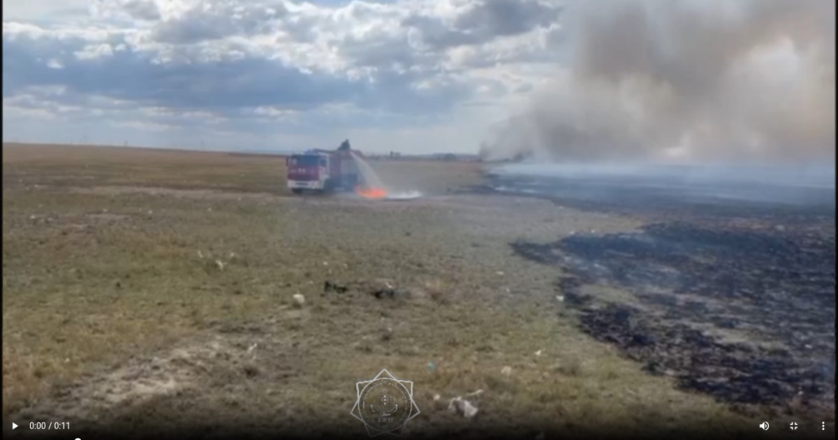 Абай облысында қоқыс полигонында өрт шықты