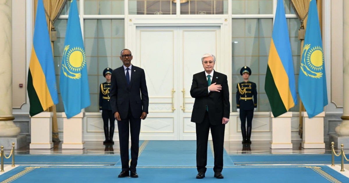 Ақордада Руанда президенті Поль Кагамені салтанатты қарсы алу рәсімі өтті