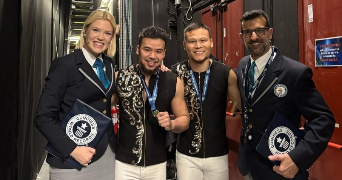 Алматы циркінің акробаттары Гиннестің рекордтар кітабына енді