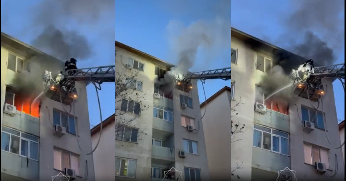 Атырауда көпқабатты тұрғын үйден өрт шықты