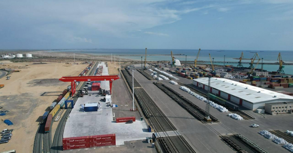 Ақтауда Каспий теңізі акваториясындағы ең ірі контейнерлік хаб іске қосылды