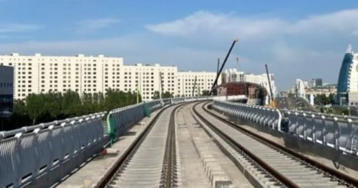 Астана LRT рельсінің 50%-ы төселді