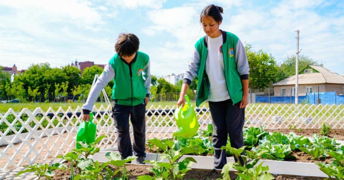 Астананың білім ордасында ландшафтық бақ ашылды