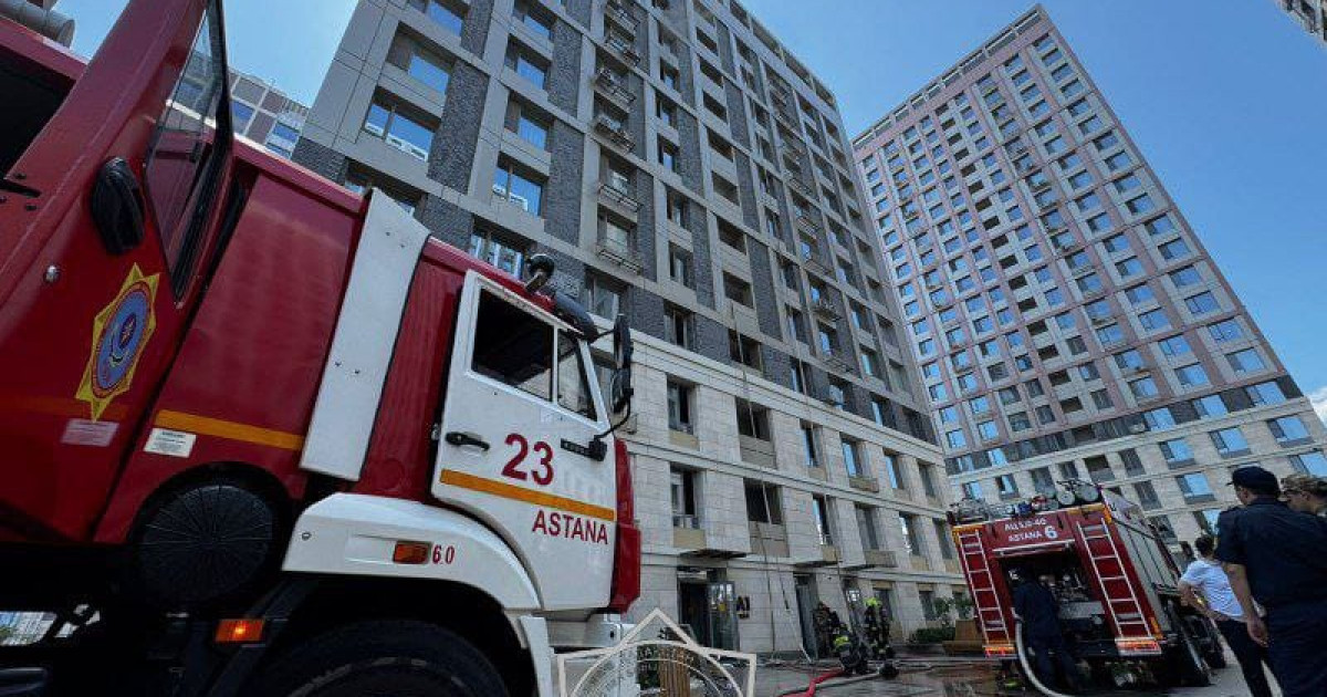 Елордада тағы бір тұрғын үй кешенінде өрт шықты