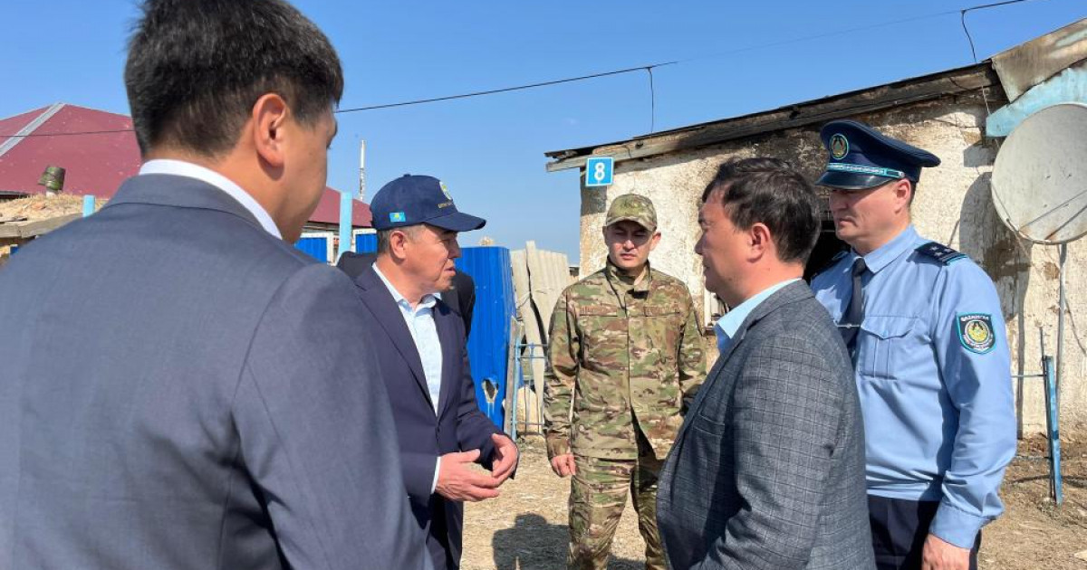 Өрт салдарынан қаза тапқан бес баланың отбасына облыс әкімі барды