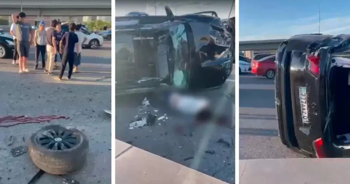 «Toyota Land Cruiser көлігімен аударылып түскен»: Астанада 24 жастағы жігіт бірден көз жұмды