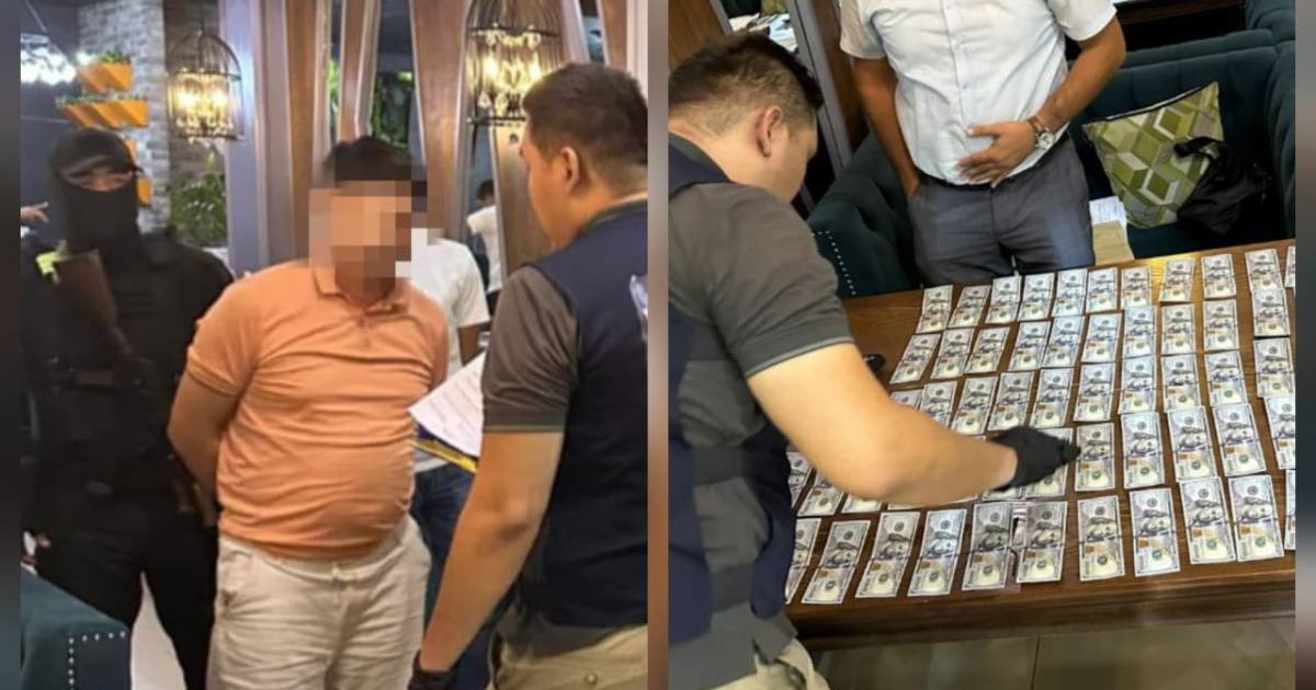 Ақша бопсалаған шымкенттік блогер кафеде 6 900 доллар ақша алып жатқан кезде ұсталды