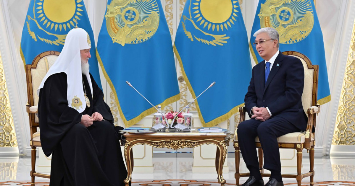 Қасым-Жомарт Тоқаев Мәскеу және бүкіл Ресей патриархы Кириллмен кездесу өткізді