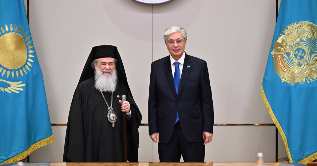 Президент Иерусалим патриархы III Феофилмен кездесті