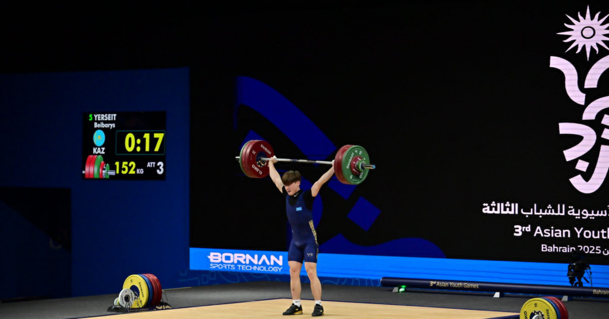 Бейбарыс Ерсейіт ауыр атлетикадан жасөспірімдер Азиадасында екінші медалін жеңіп алды