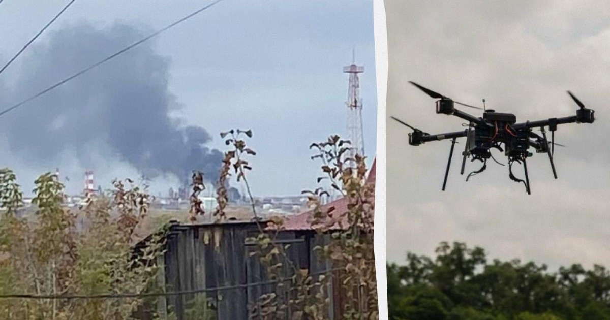 Дрондар Украина шекарасынан 1400 шақырым қашықтағы Ресей мұнай өңдеу зауытын атқылады