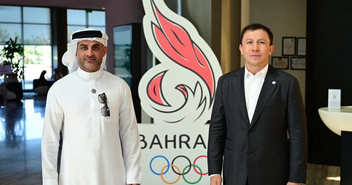 Геннадий Головкин Бахрейн бокс федерациясының президентімен кездесті