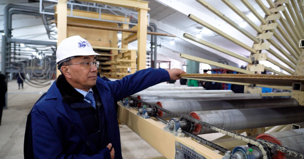 Тайыншада Қазақстандағы сабаннан экопанель шығаратын алғашқы тәжірибелік-өнеркәсіптік өндіріс іске қосылды