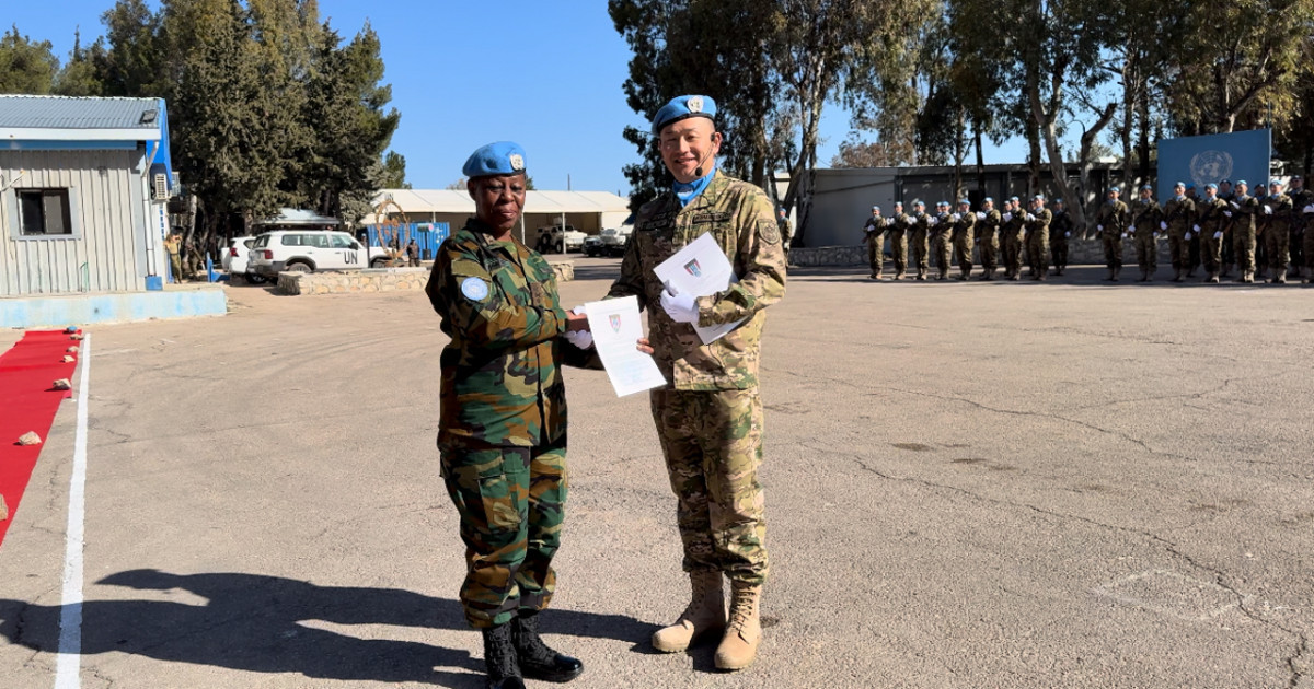 Голан жотасындағы қазақстандық бітімгерлер мінсіз қызметі үшін БҰҰ медалімен марапатталды