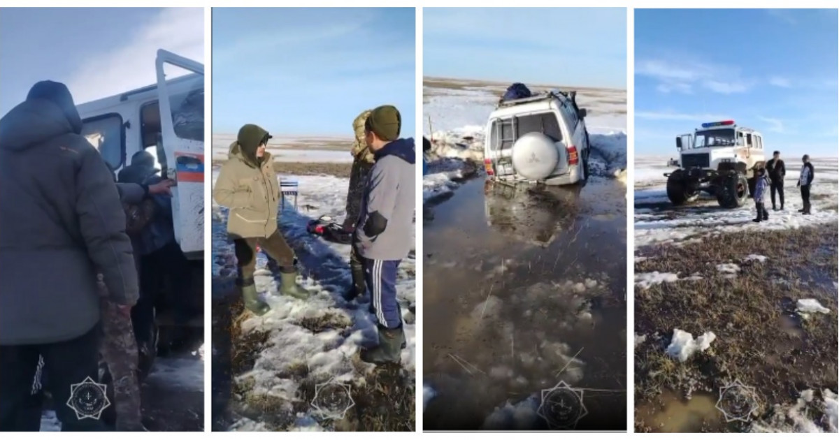 Ақмола облысында жолаушылар «көктемгі тұзаққа» түсіп қалды