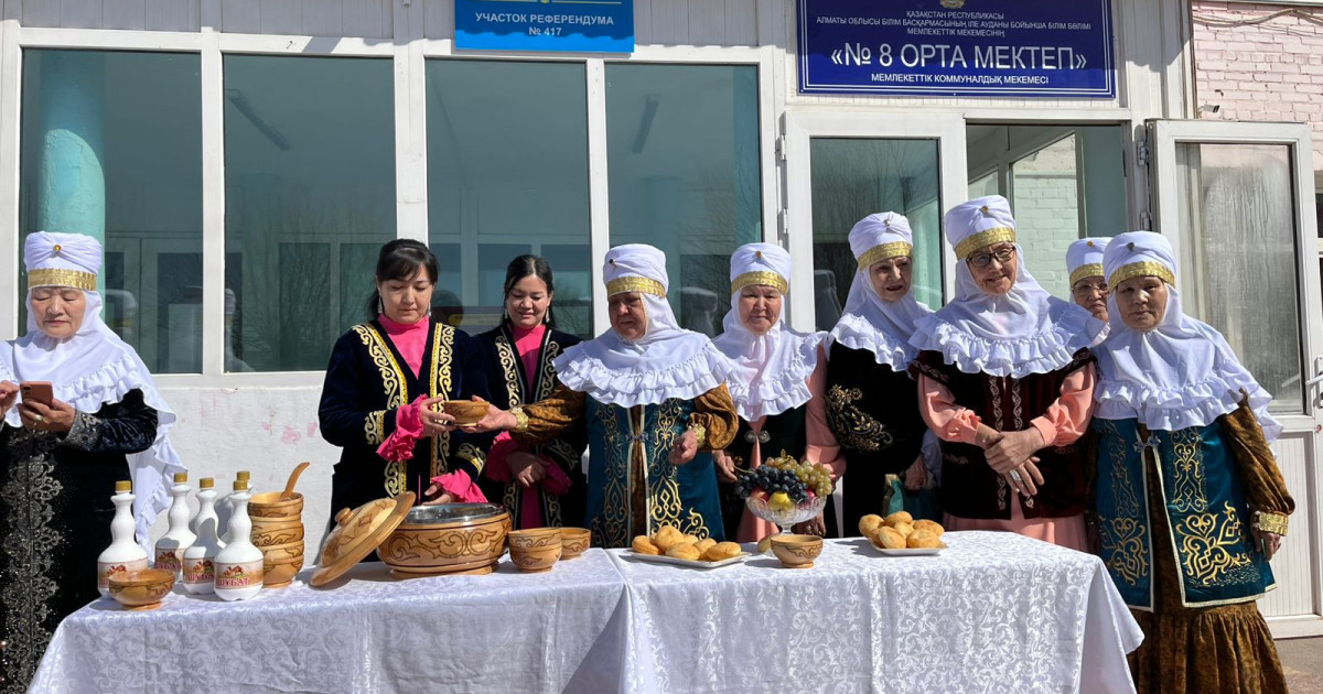 Алматы облысындағы Байсерке ауылында референдум мерекеге ұласты