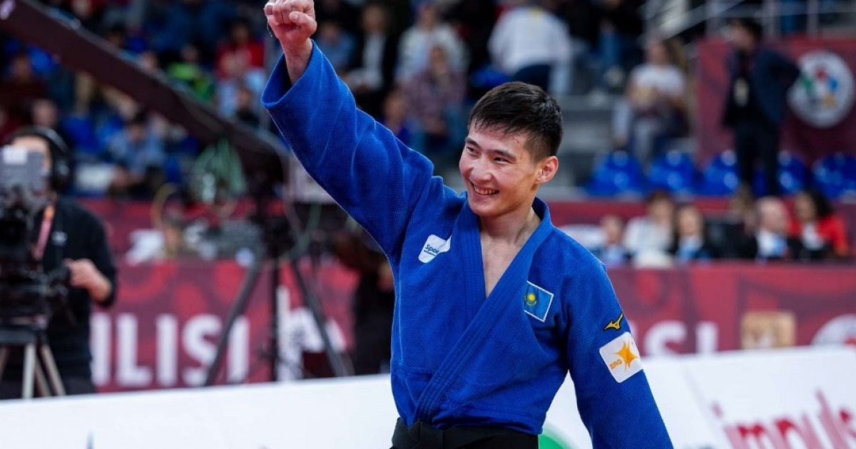 Дзюдошы Нұрқанат Серікбаев Грузиядағы Grand Slam турнирінде алтын медаль жеңіп алды