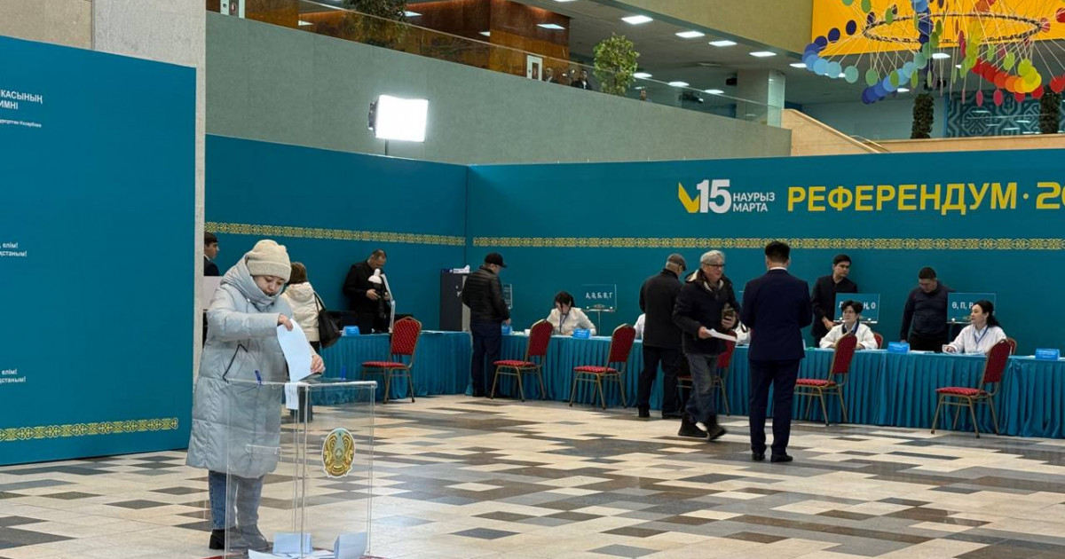 Сағат 14.00-ге дейін референдумға халықтың 51,93%-ы қатысты