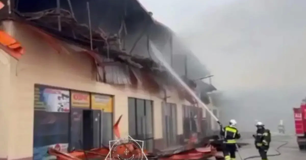 Шымкентте автожөндеу кешенінде өрт шықты