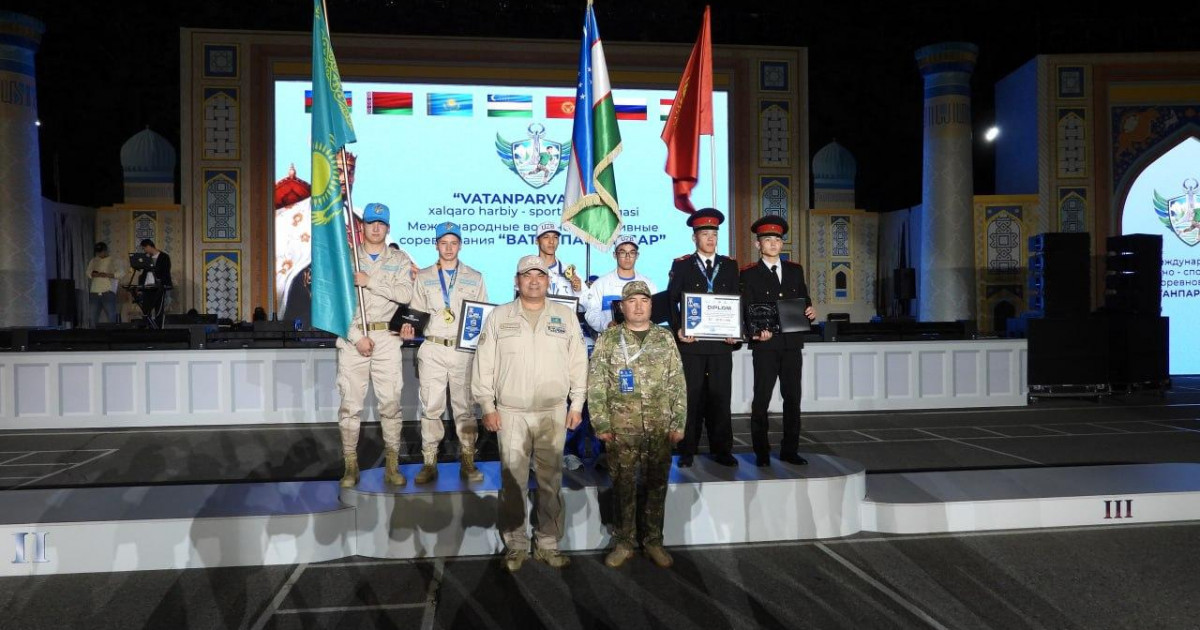 «Абай қырандары» командасы Өзбекстанда өткен жас патриоттар жарысында екінші орын олжалады