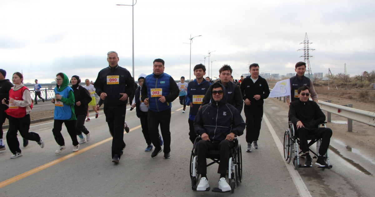 «AMANAT»:  Қызылордада 400-ден астам адам қатысқан марафон өтті