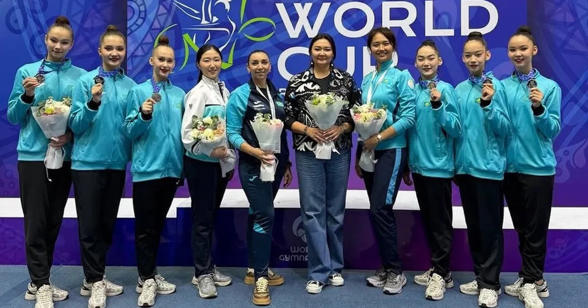 Қазақстан ұлттық құрамасы көркем гимнастикадан Әлем кубогында күміс медальға ие болды