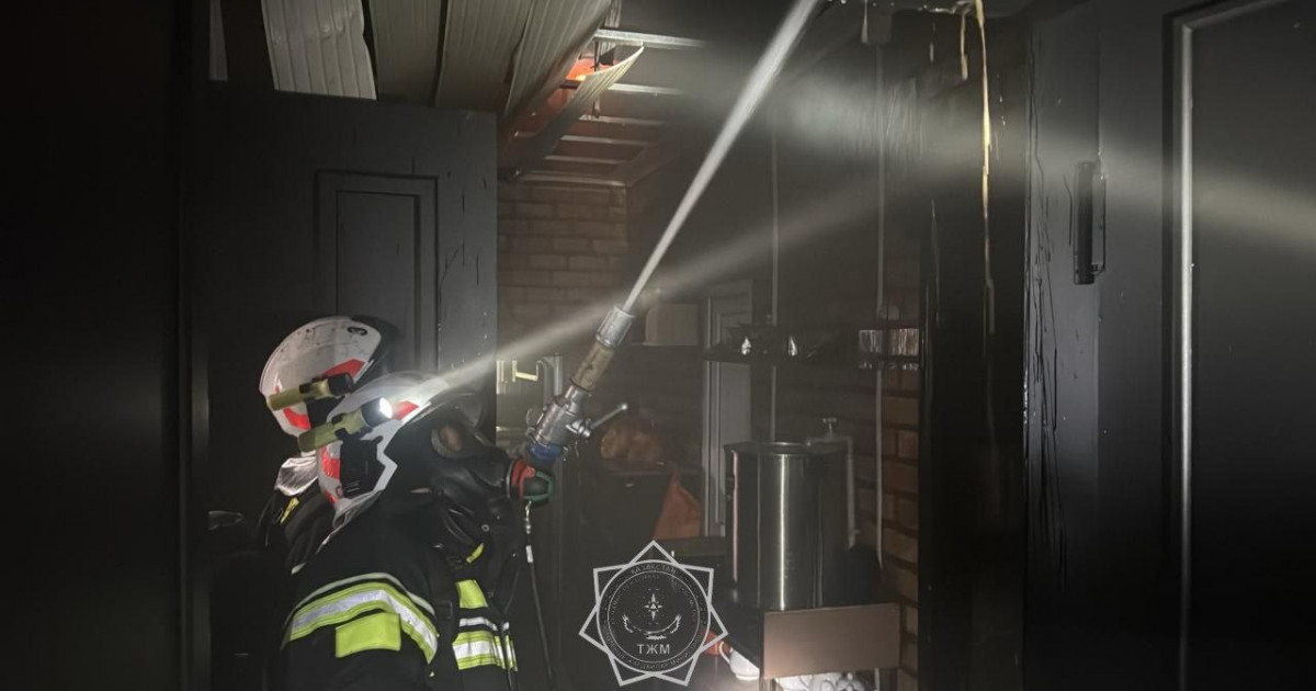 Шымкентте дәмхана өртенді