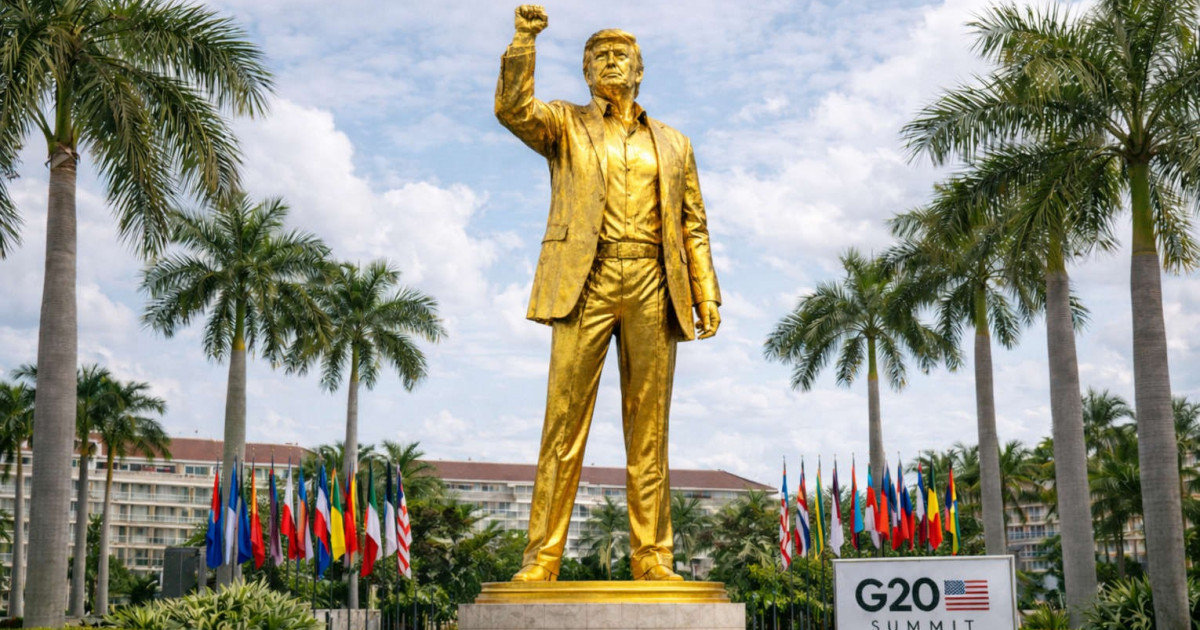 Әуежай Трамптың атымен аталып, оның алтын мүсіні кітапханаға қойылады