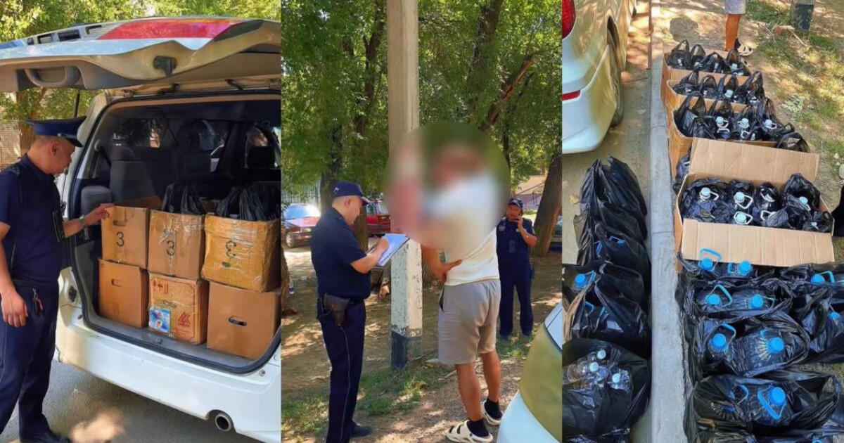 400 литрге жуық заңсыз сақталған алкоголь өнімі тәркіленді