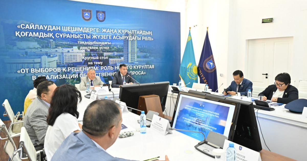 ҚазҰУ-да жаңа Құрылтайдың саяси-құқықтық рөлі сарапталды