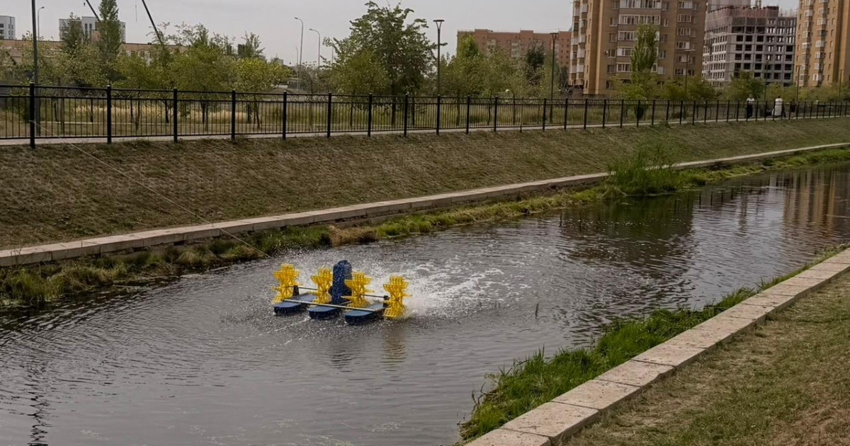 «Таза Қазақстан»: Астанада Сарыбұлақ өзенін биологиялық әдіспен тазарту жұмыстары жүргізілді