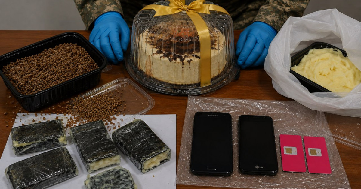 Торт пен қарақұмыққа жасырылған телефондар: Ұлттық ұлан Өскемен мен Атырауда заңсыз сәлемдемелерді тоқтатты