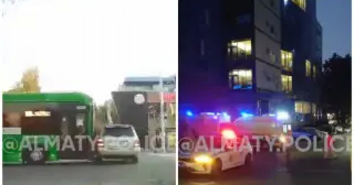 Алматыда автобус пен көлік соқтығысып, тоғыз адам зардап шекті